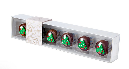 6 Pack Chocolatier Chocolate Christmas Caramels