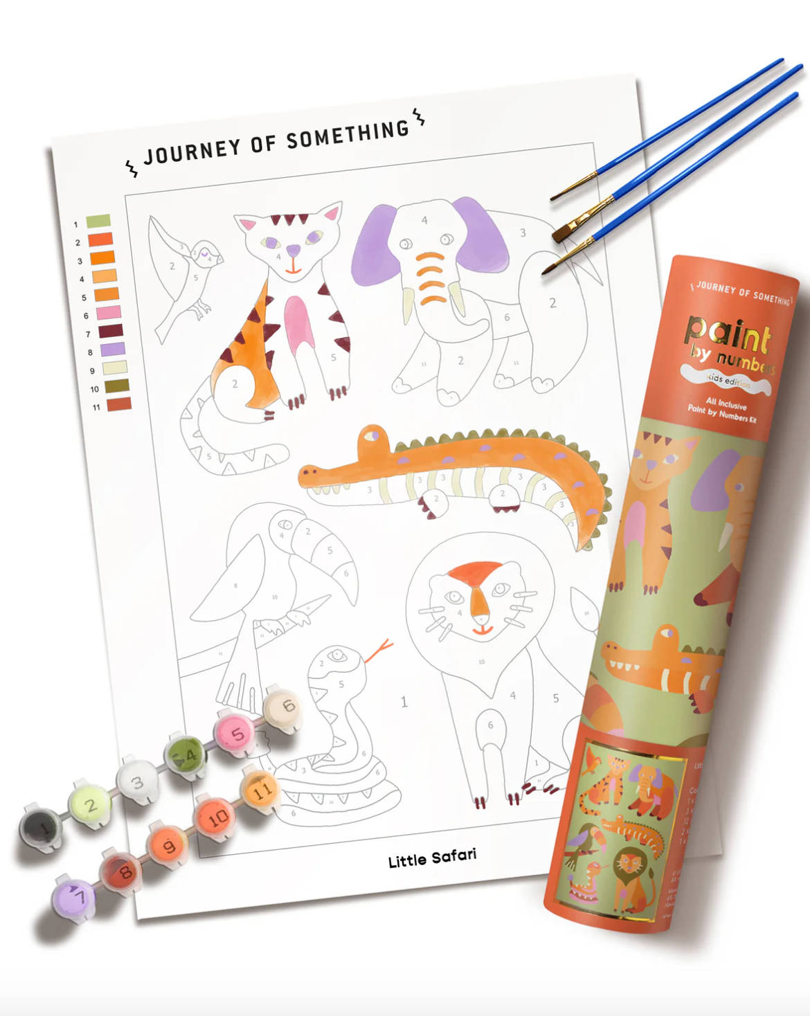 Kids Paint By Numbers - Little Safari