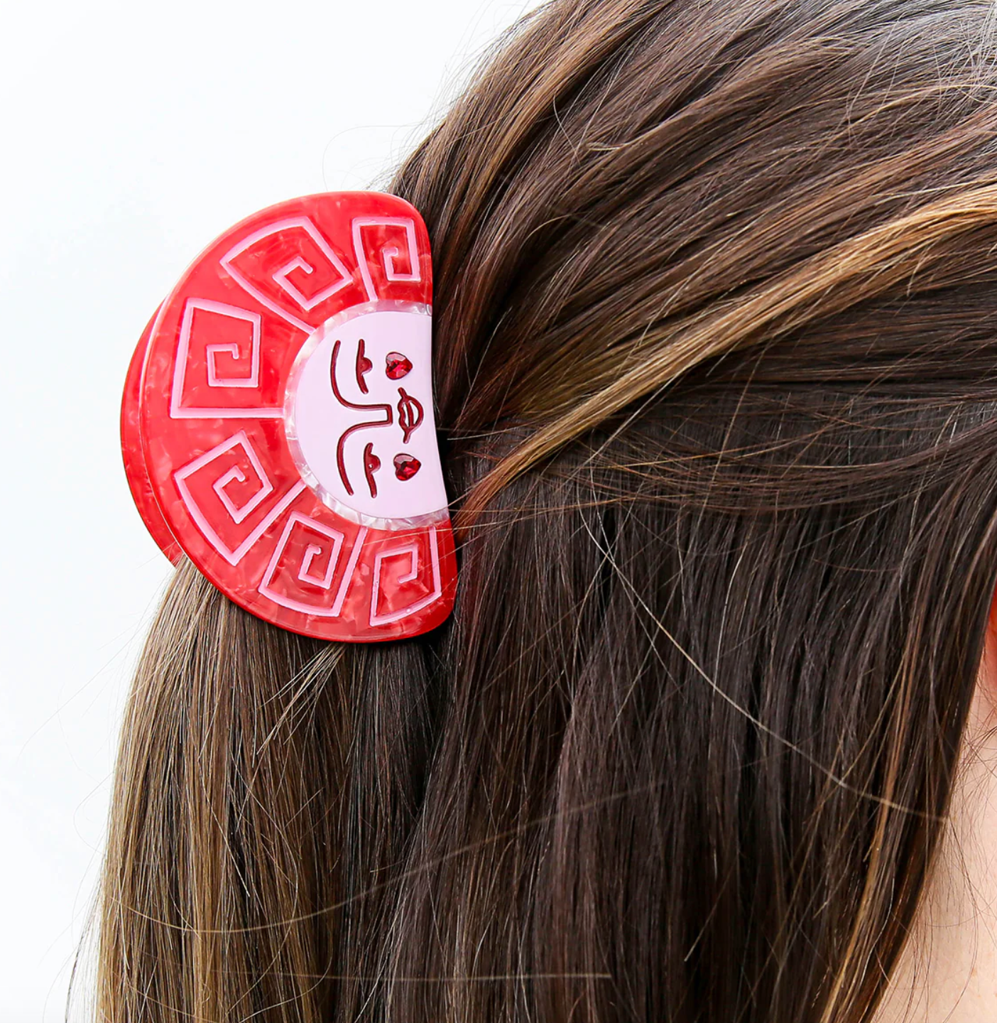 Ruby Grecian Sun Hair Claw Clip