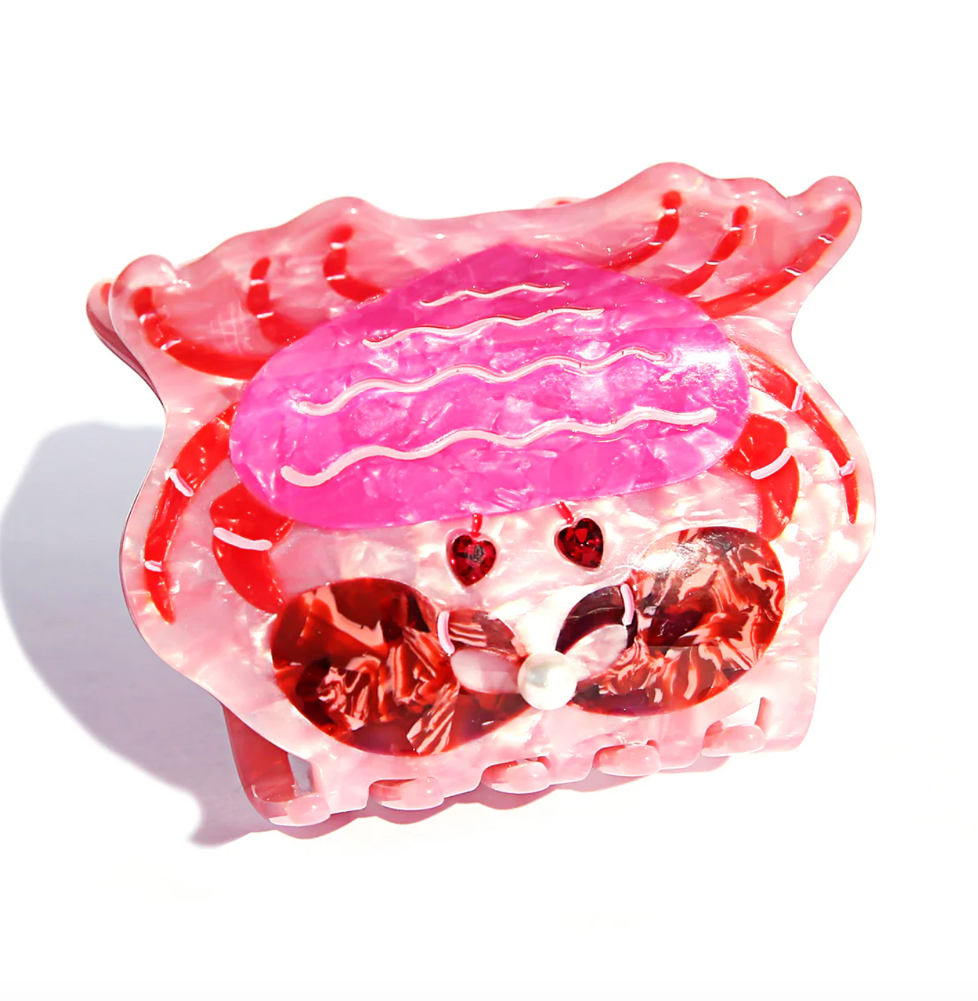 Ruby Crab Hair Claw Clip