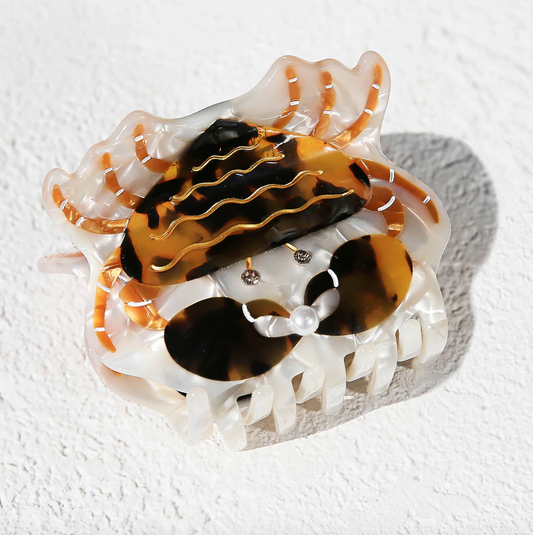 Tortoise Crab Hair Claw Clip