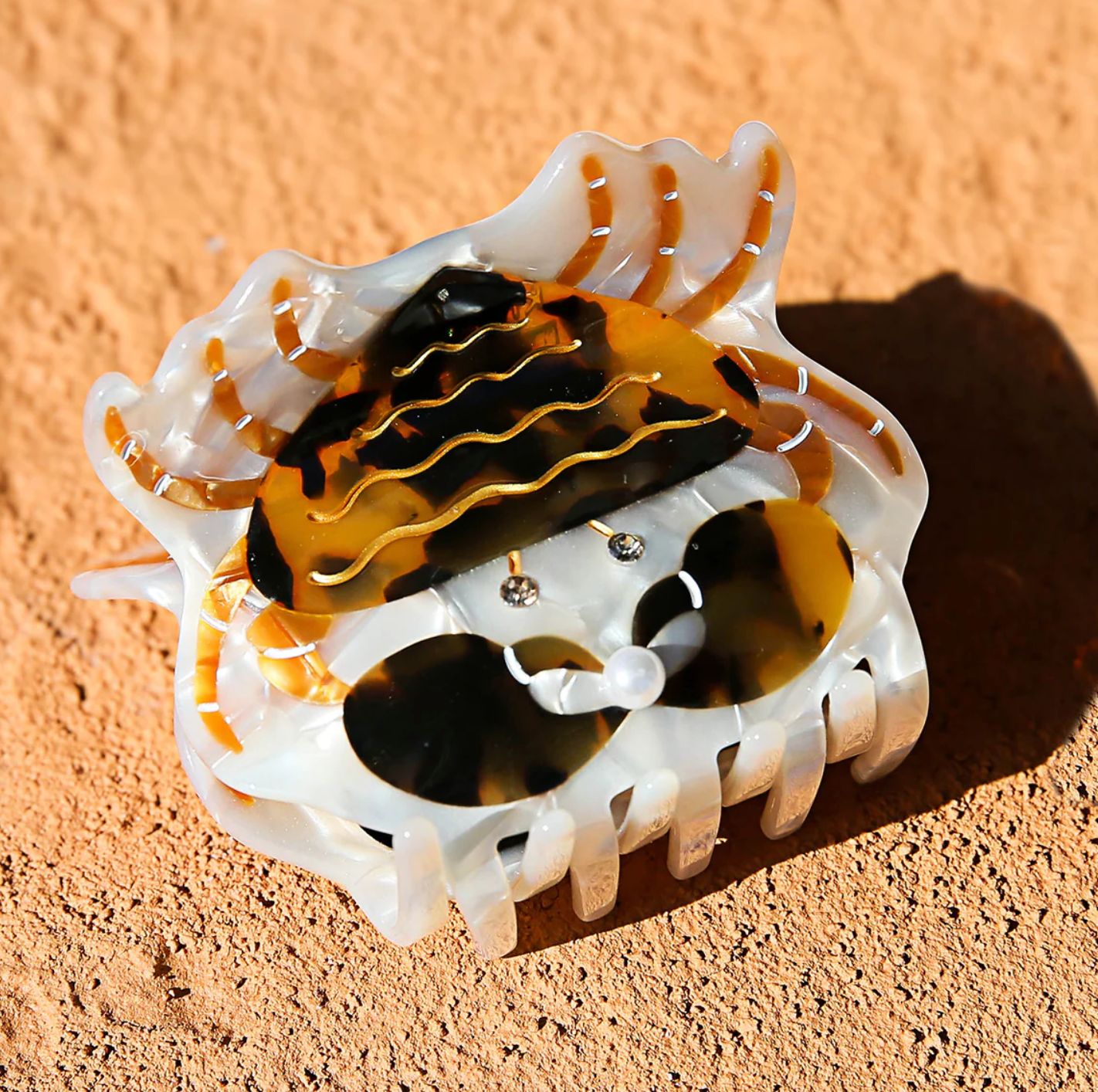 Tortoise Crab Hair Claw Clip