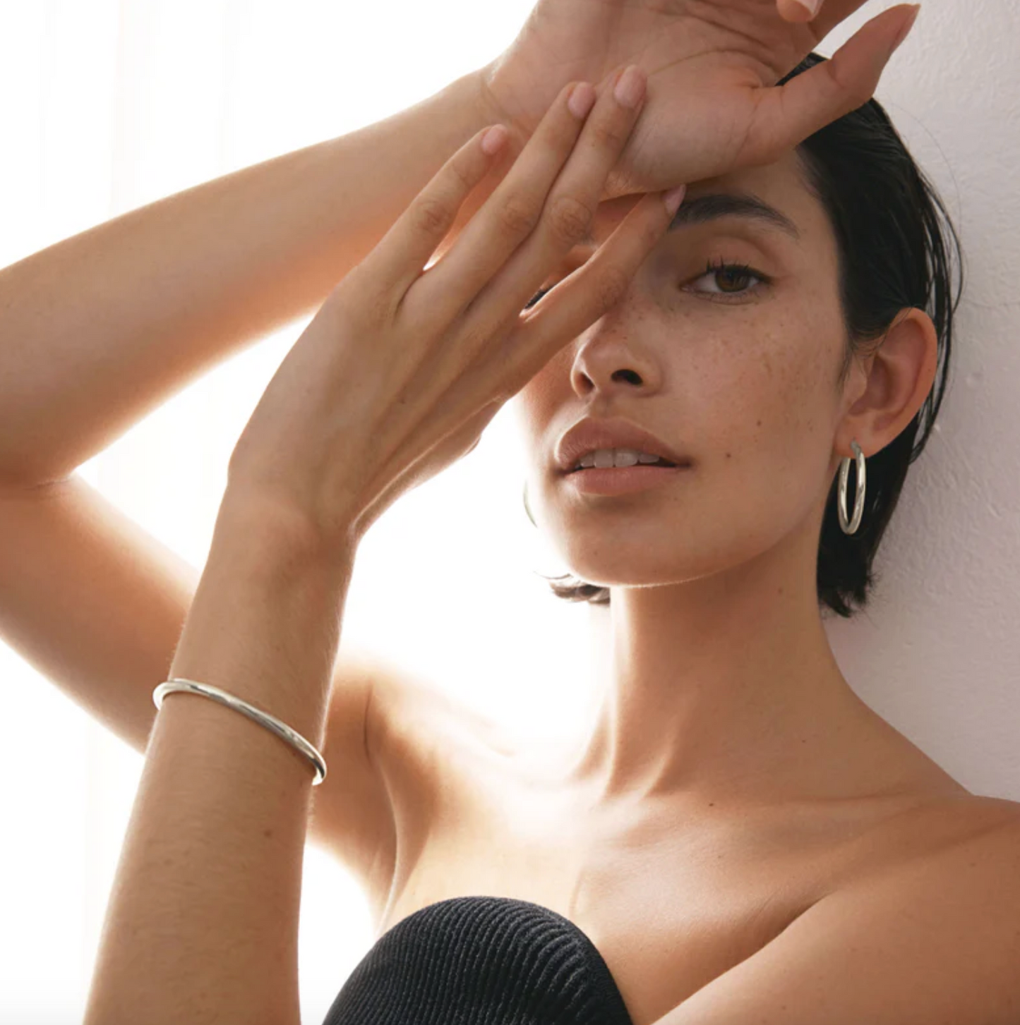 Classic Hoops Large - Silver