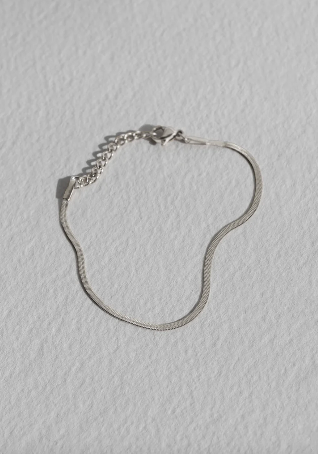 Sphinx 2mm Snake Chain Bracelet - Silver