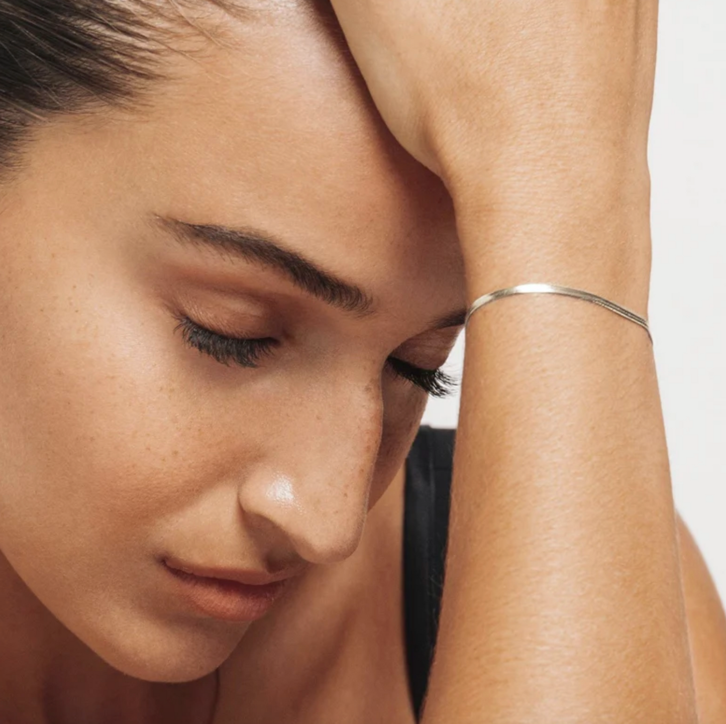 Sphinx 2mm Snake Chain Bracelet - Silver