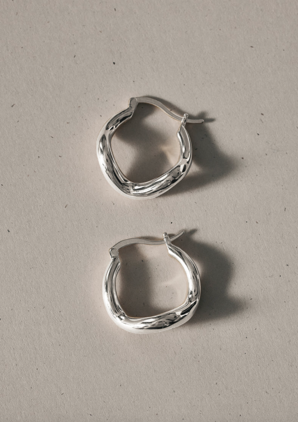 Wabi Sabi Hoops - Silver