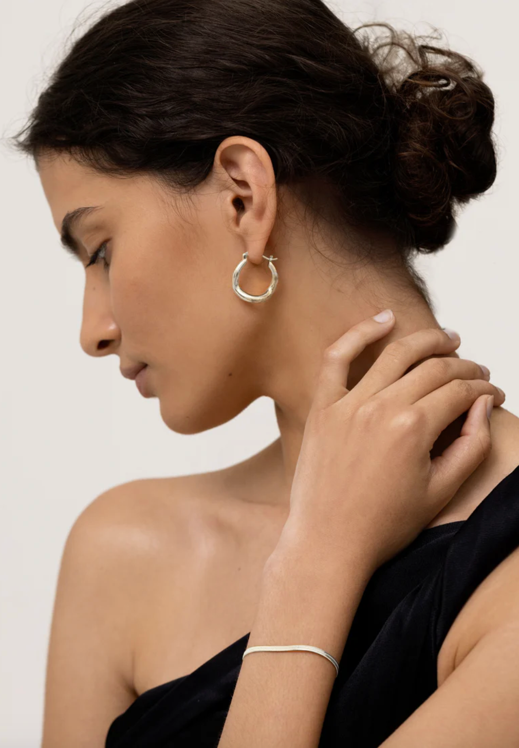 Wabi Sabi Hoops - Silver