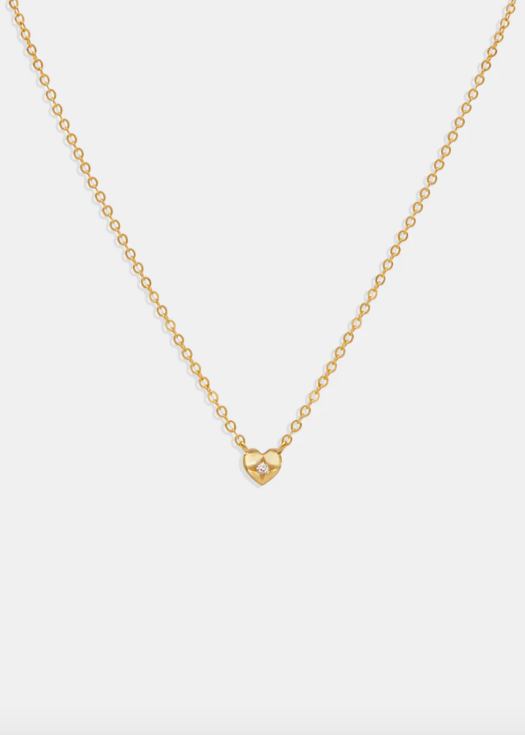 Mini Heart Necklace - Gold