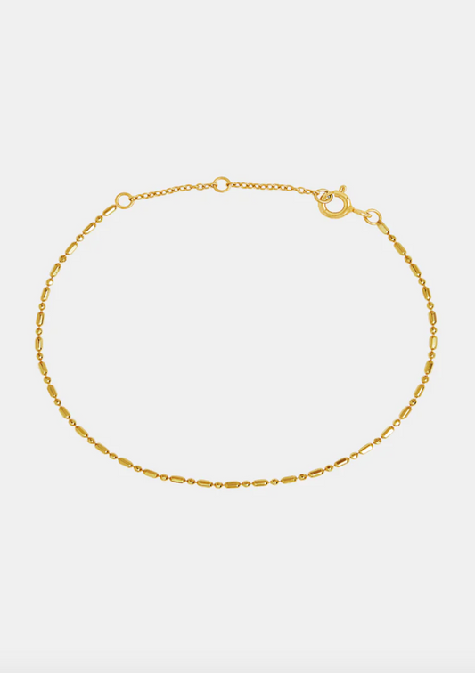 Dash Dot Chain Bracelet - Gold