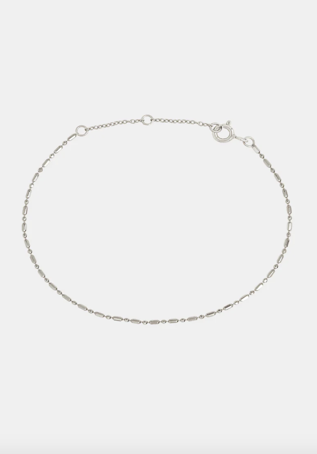 Dash Dot Chain Bracelet - Silver
