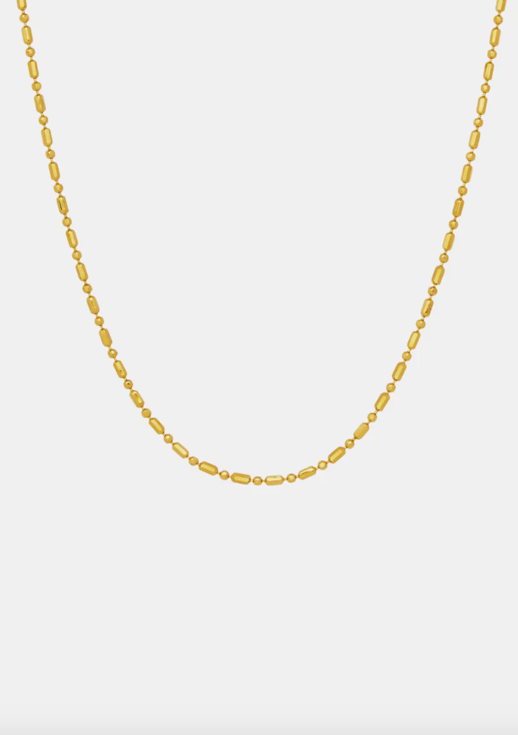Dash Dot Chain Necklace - Gold