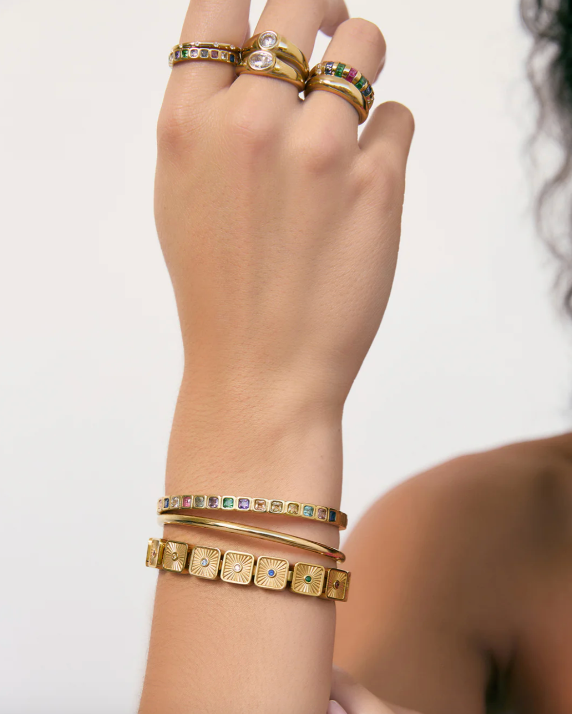 Quinn Gold Cuff - Multi