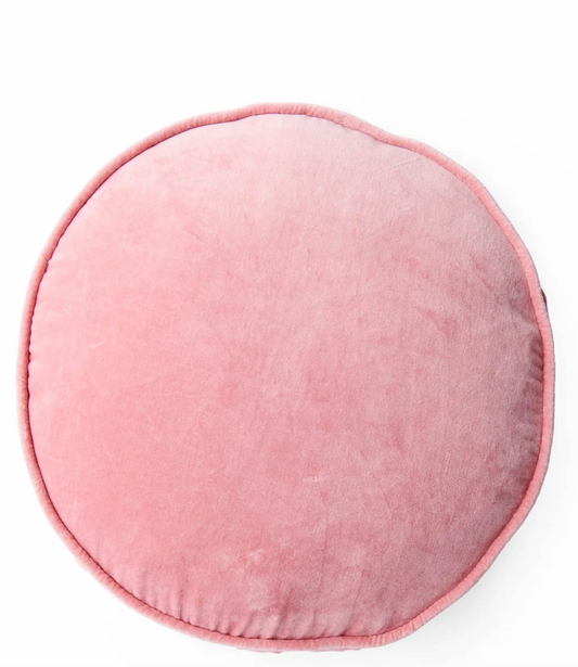 Dusty Rose Velvet Pea Cushion