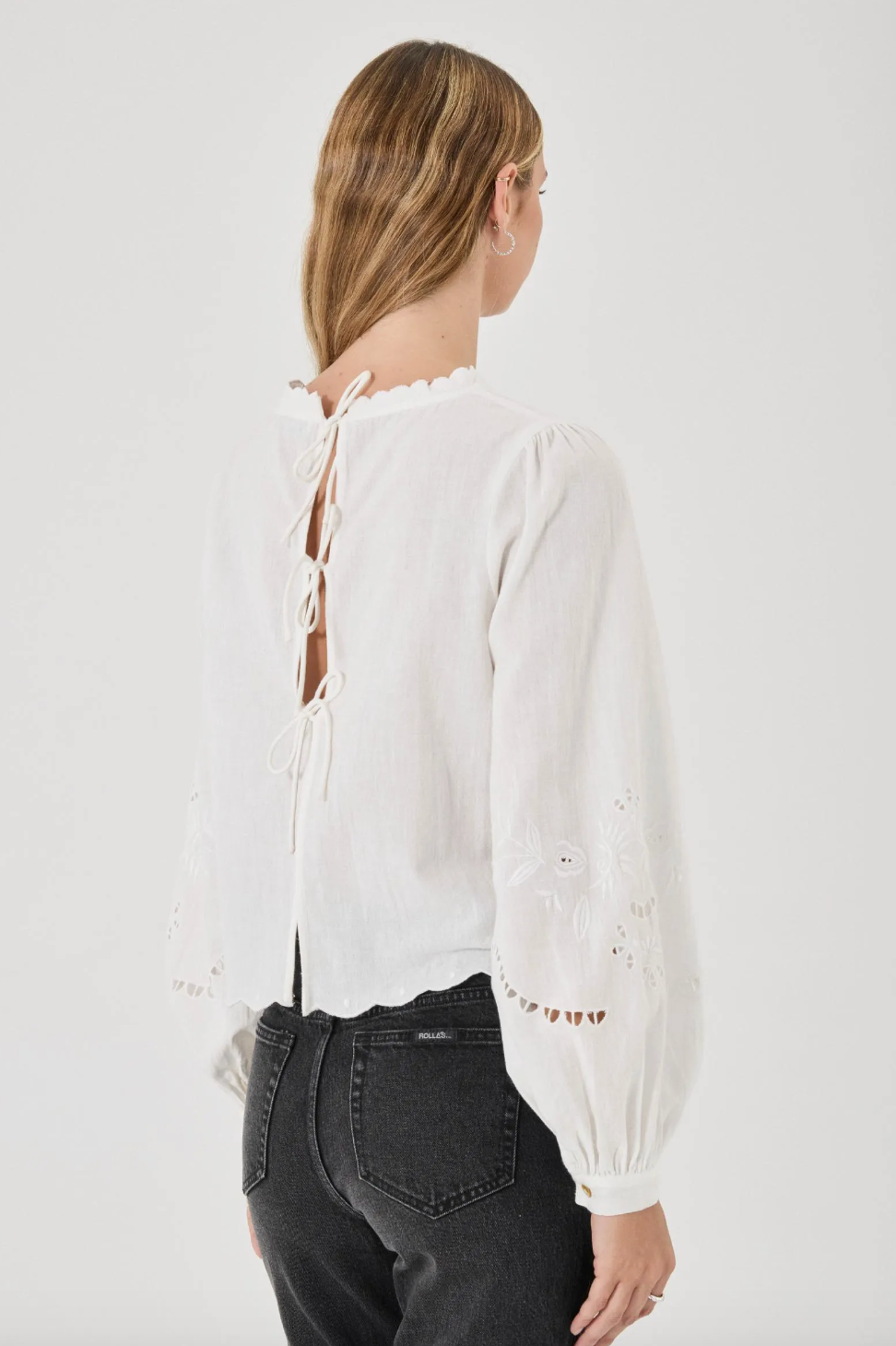 Stephanie Blouse Embroidered - White