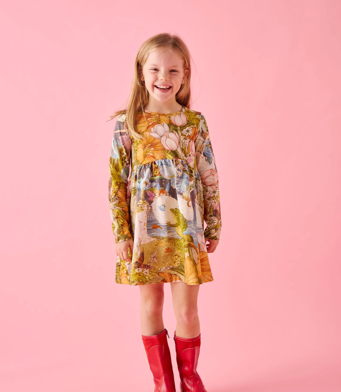 Cotton Everyday Dress - Fairyland Fairy Garden