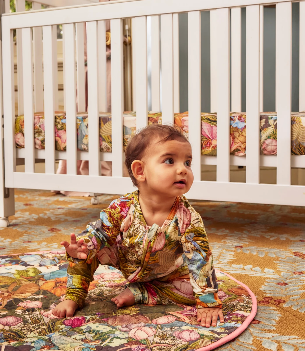 Fairyland Garden Organic Long Sleeve Zip Romper