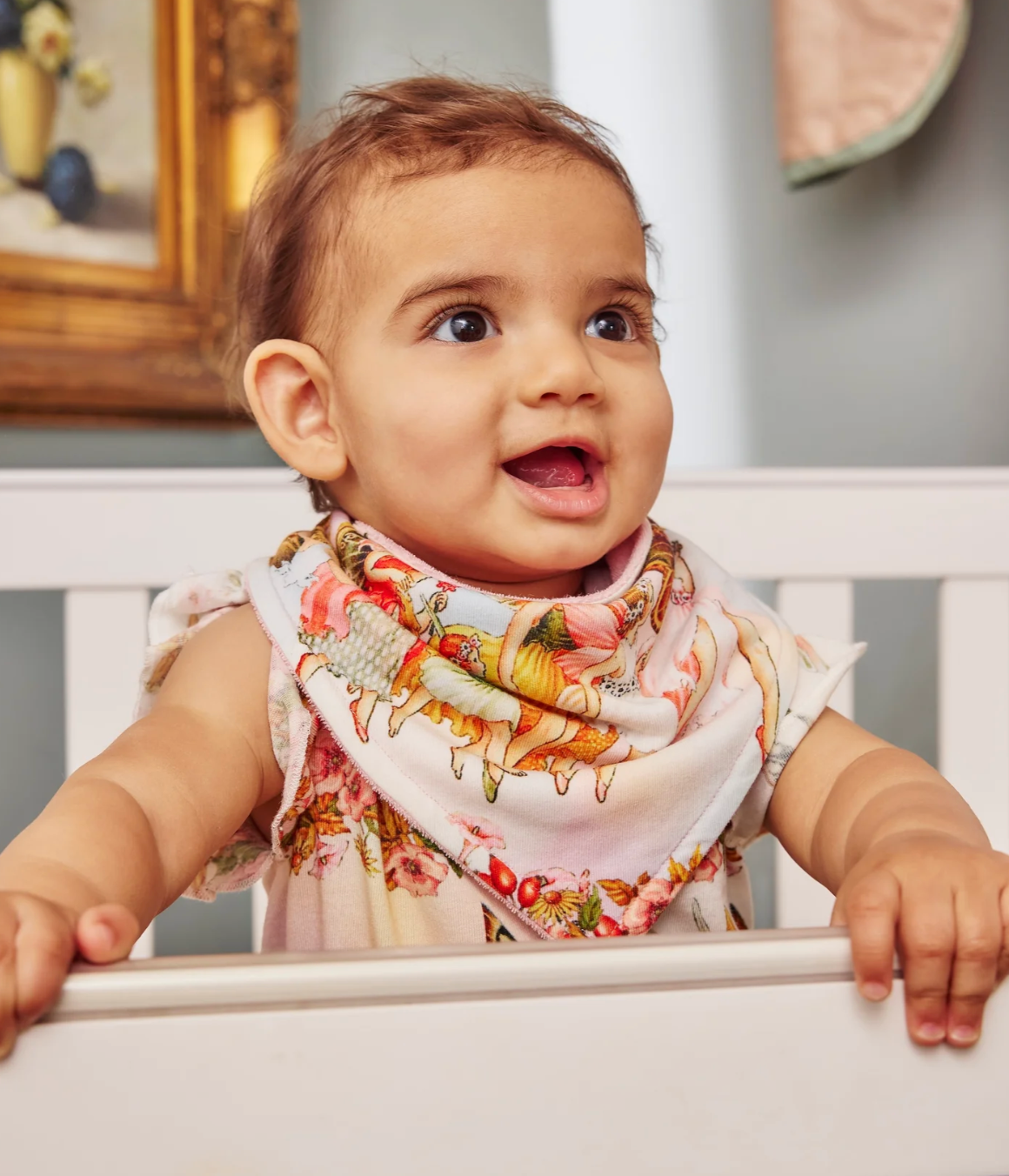 Fairyland Garden Friends Forever Organic Cotton Dribble Bib Set