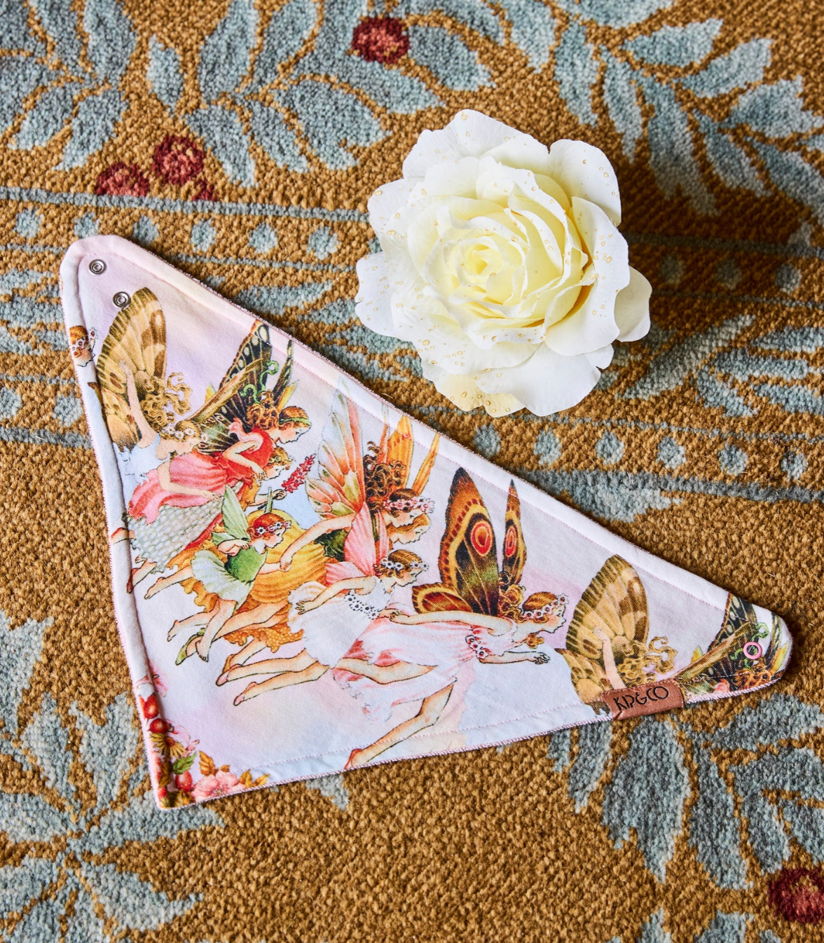 Fairyland Garden Friends Forever Organic Cotton Dribble Bib Set