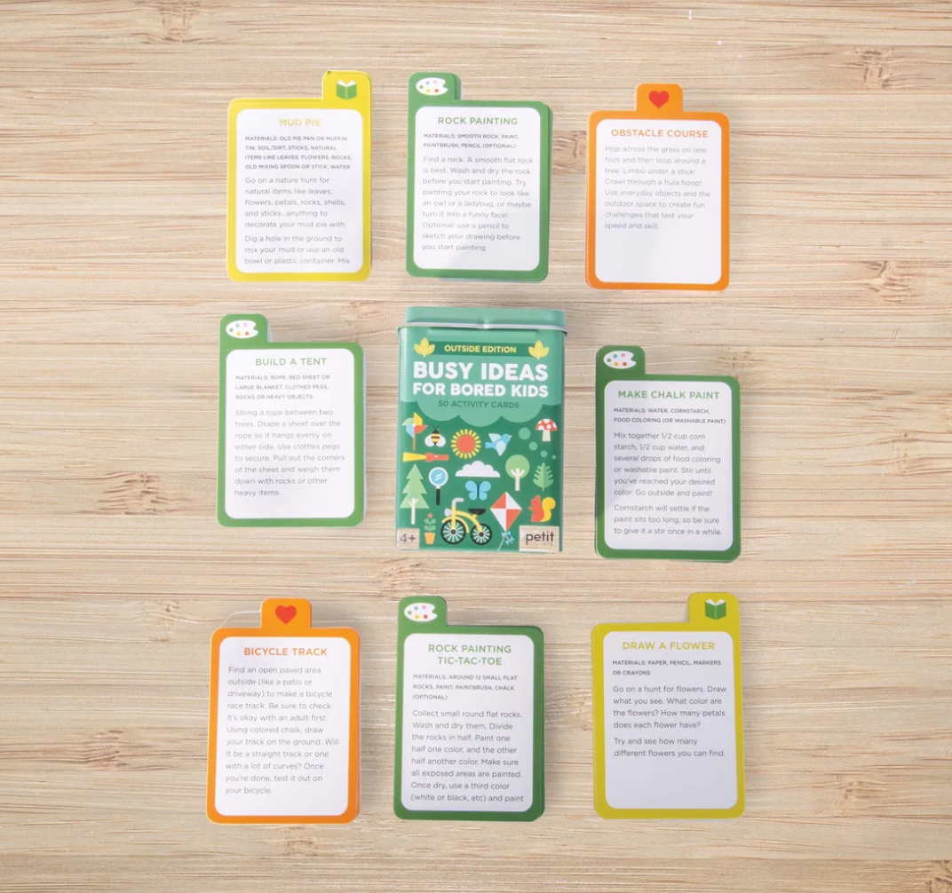 Busy Ideas For Bored Kids - Outdoor Edition