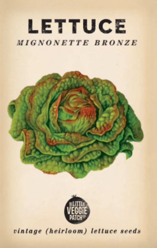 Lettuce 'Mignonette Bronze' Heirloom Seeds