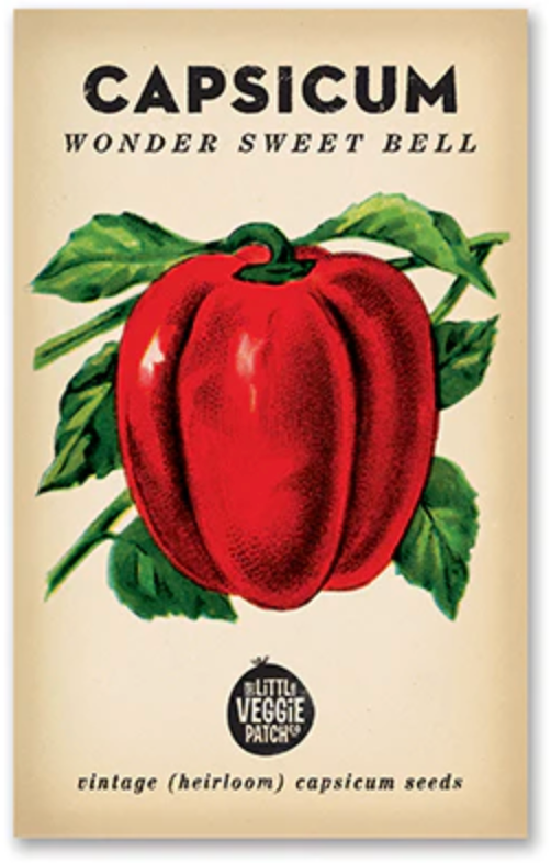Capsicum 'Wonder Sweet Bell' Heirloom Seeds