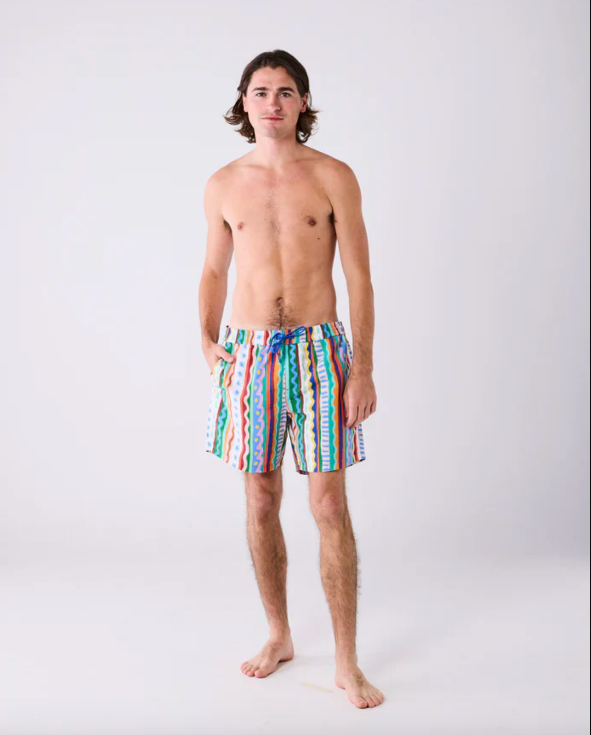 Beach Patterns Men's Boardies