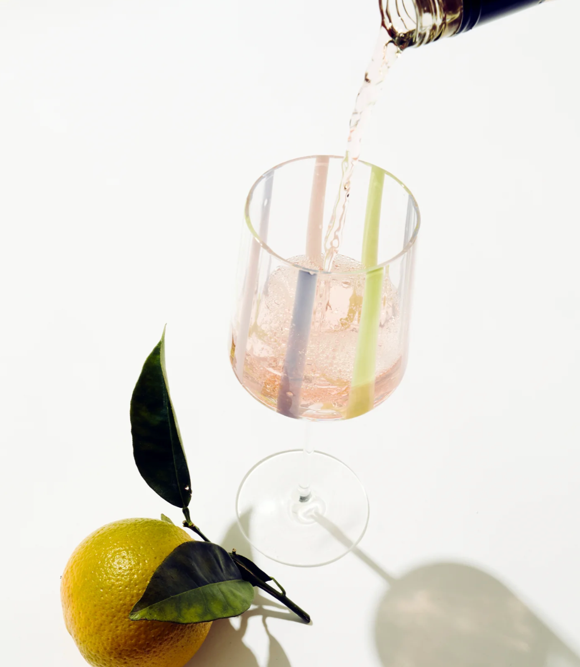 Neptune Stripe Wine Glass 2P Set - Click and Collect item only