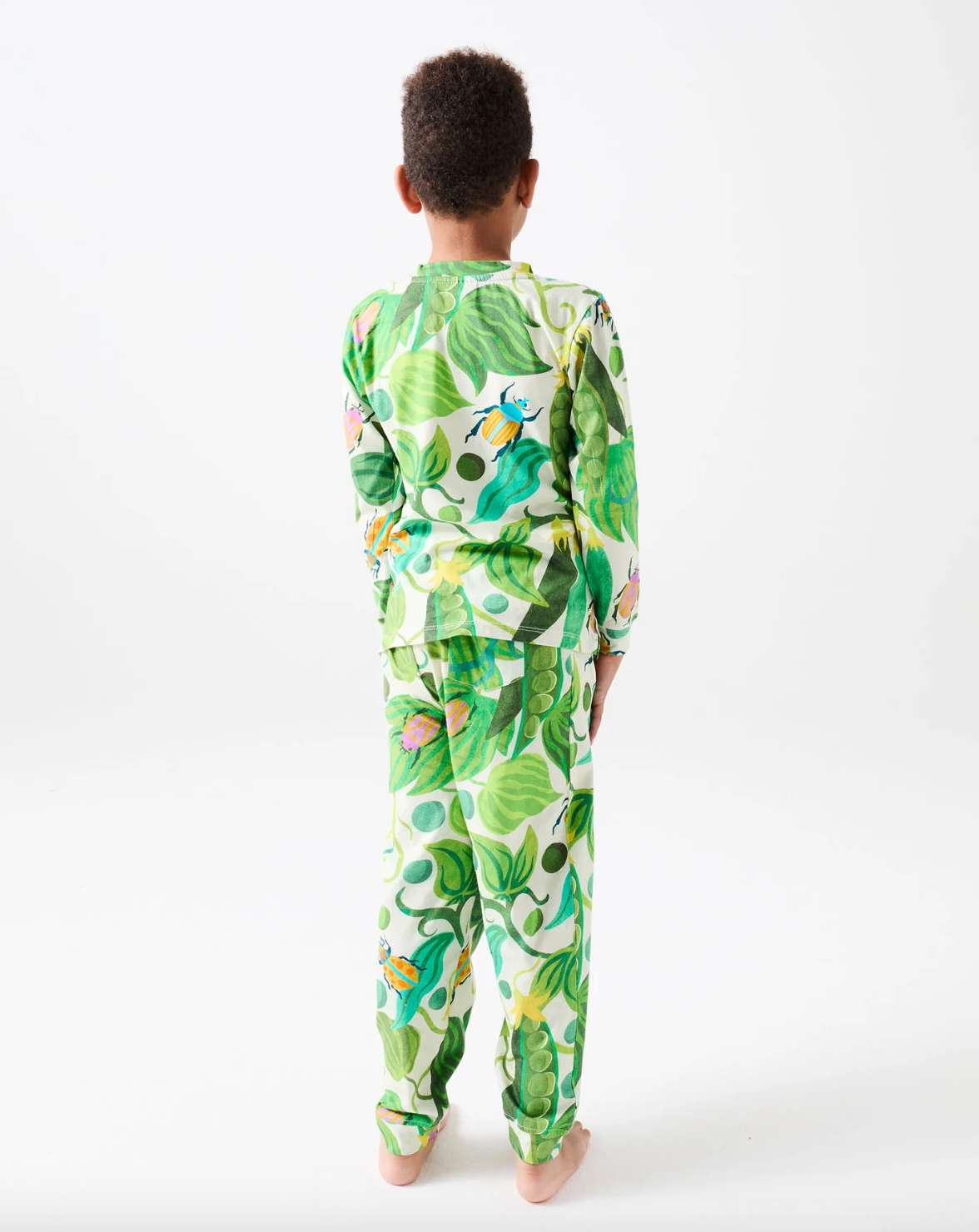 Kip & The Beanstalk Kids Organic Cotton Long Sleeve Top & Pant Pyjama Set