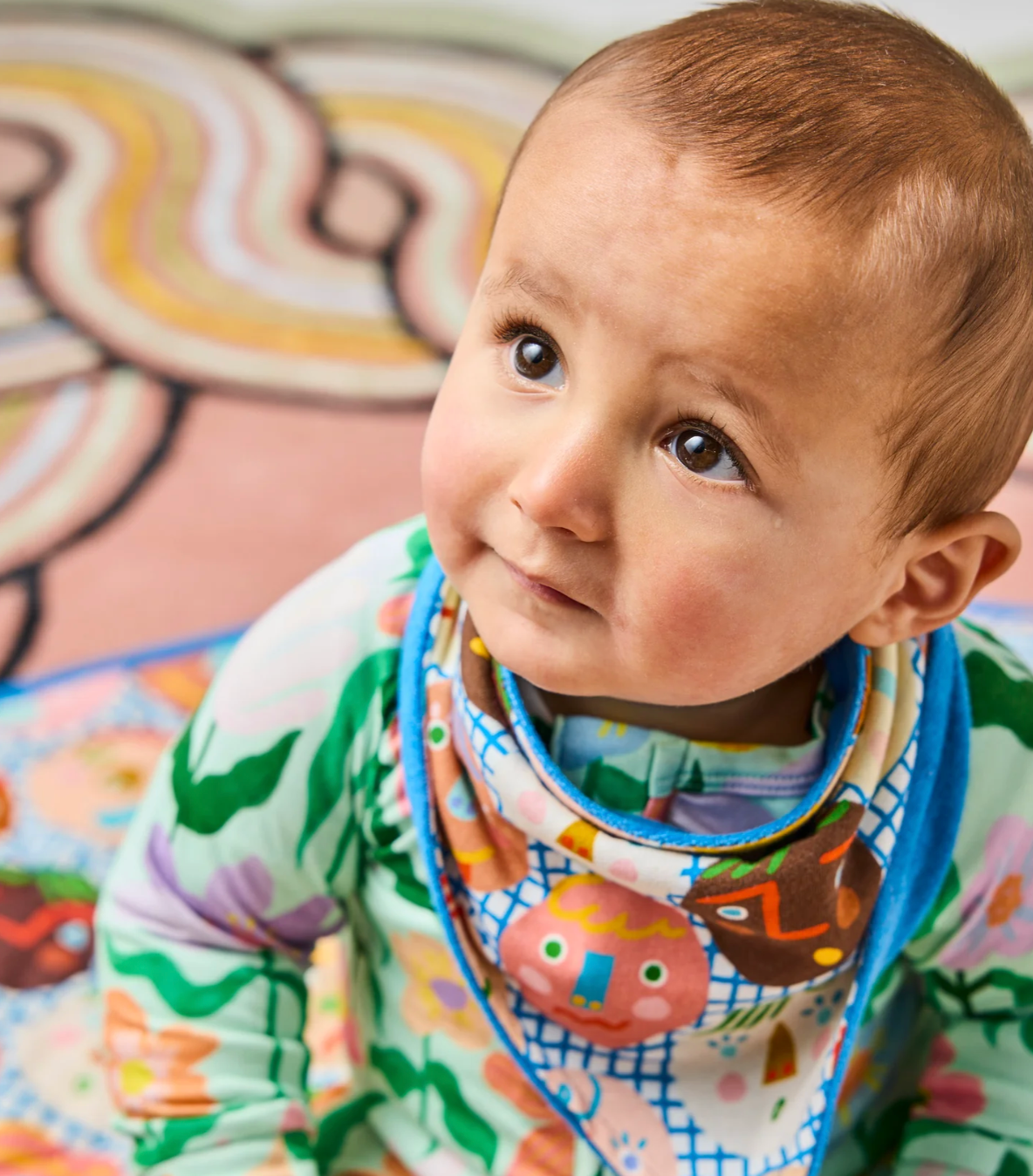 Happy Stars Organic Cotton Dribble Bib Set