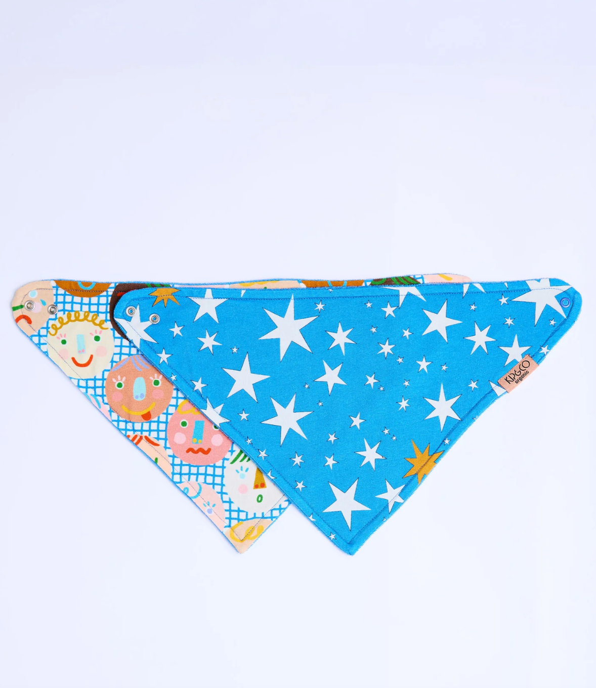 Happy Stars Organic Cotton Dribble Bib Set