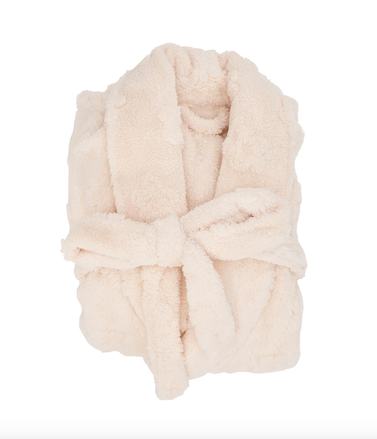 Bath Robe - Cosy Luxe Embossed Flower - Cream