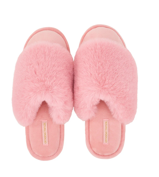 Cosy Luxe - Pink Lemonade Slippers
