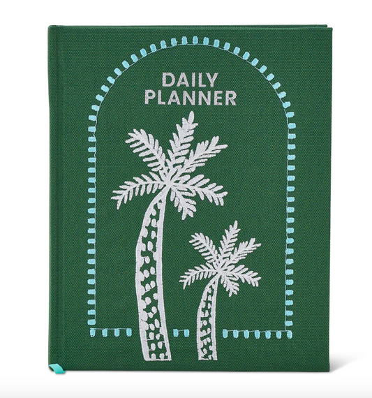 Daily Planner - Palm Tree Embroidered