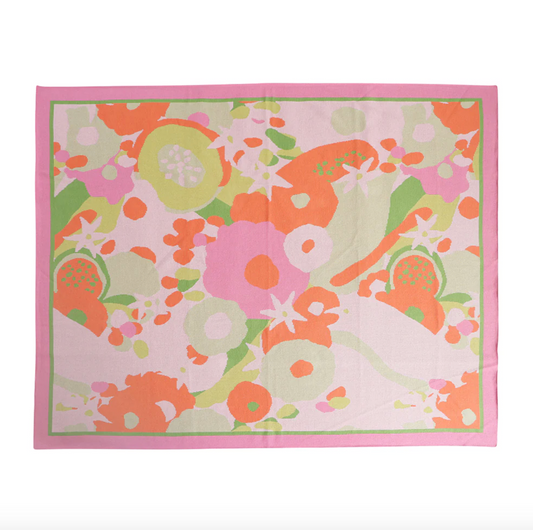 Cotton Knit Throw - Tutti Frutti