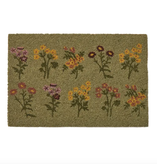 Wildflower Coir Door Mat