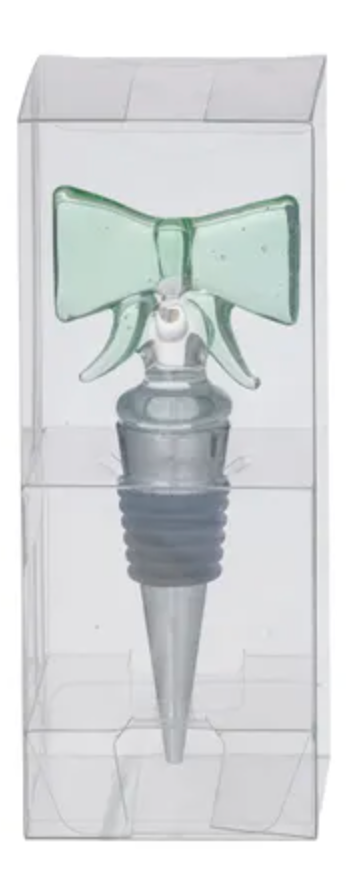 Bow Glass Bottle Stopper