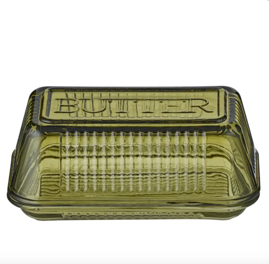 Lia Glass Butter Dish