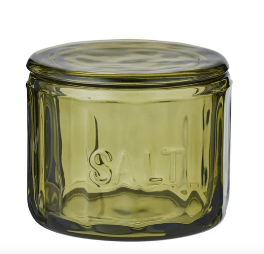 Lia Glass Salt Jar