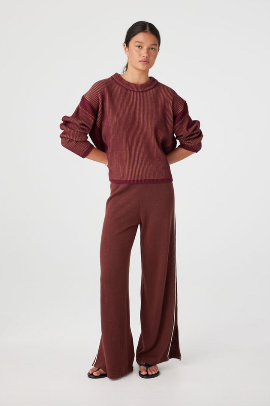 Josie Sweater - Merlot & Pecan
