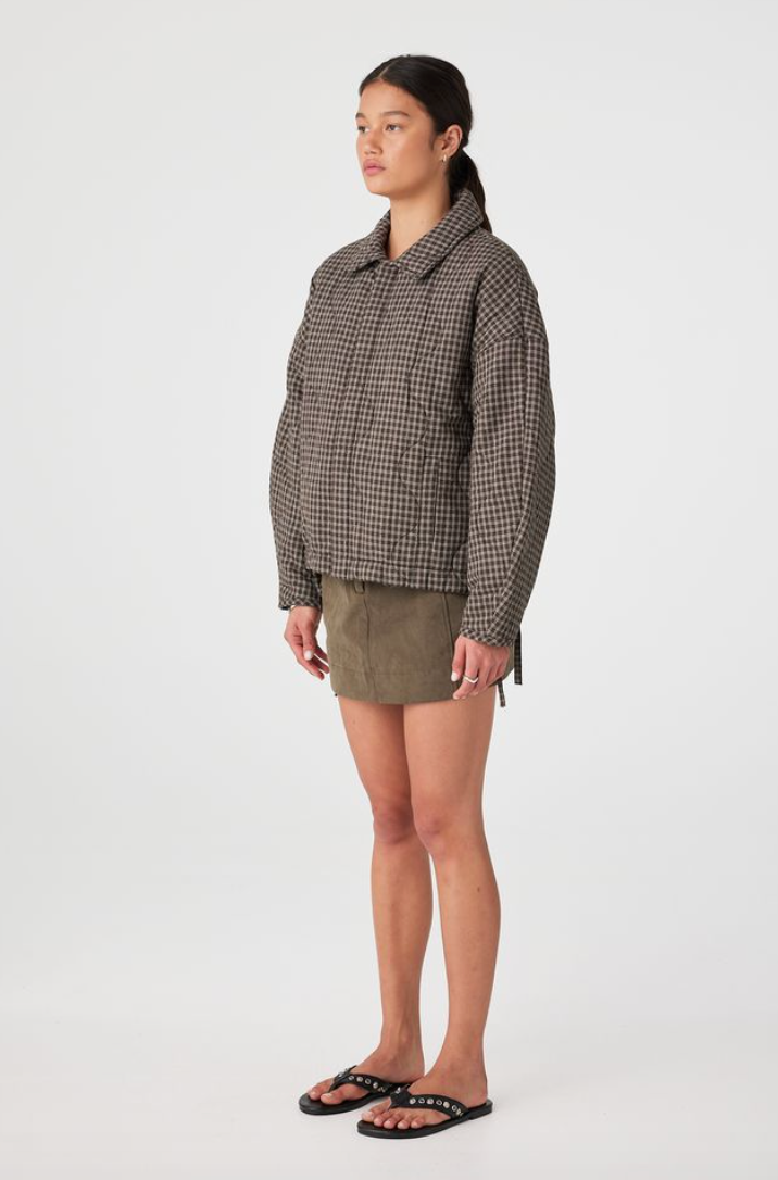 Matteo Jacket - Espresso Check
