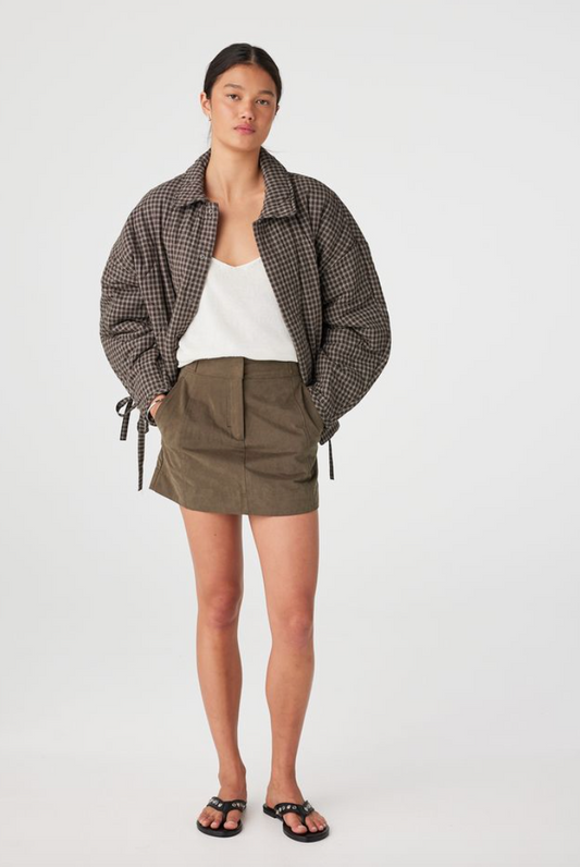 Matteo Jacket - Espresso Check