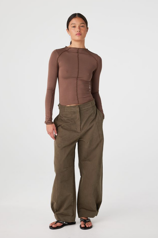 Rowlan Long Sleeve Top - Espresso