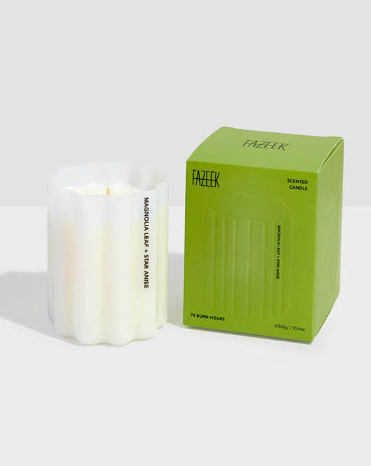 Wave Candle - Magnolia Leaf & Star Anise
