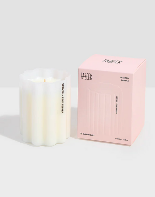Wave Candle - Vetiver & Pink Pepper