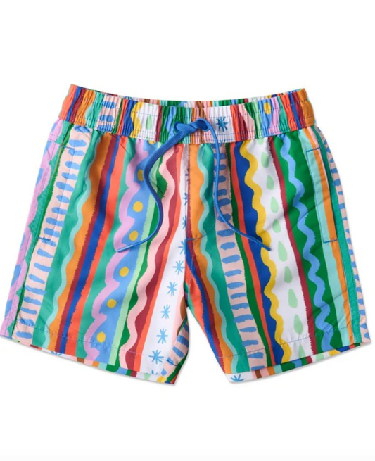 Beach Patterns Kids Boardies