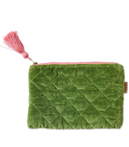 Moss Velvet Cosmetics Purse