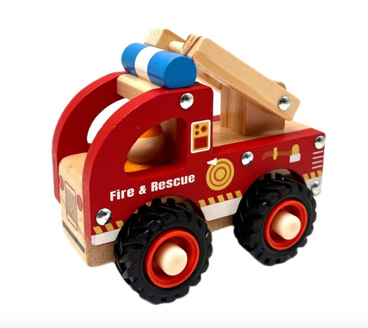 Wooden Fire Engine Toy