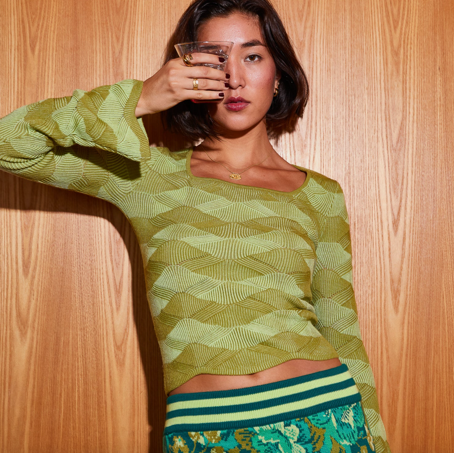 Ingrid Knit Top - Juniper