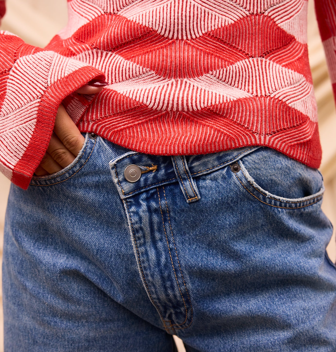 Ingrid Knit Top - Vermillion