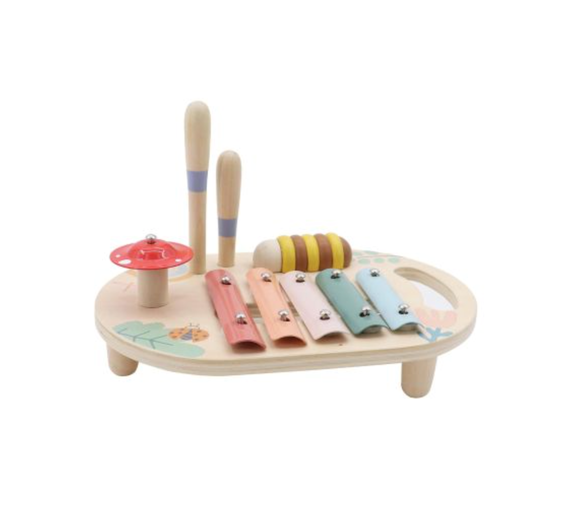 Wooden Happy Spring Musical Table